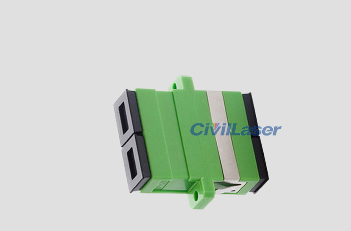 SC Double Core Fiber Optic Adapter APC Fiber Coupler